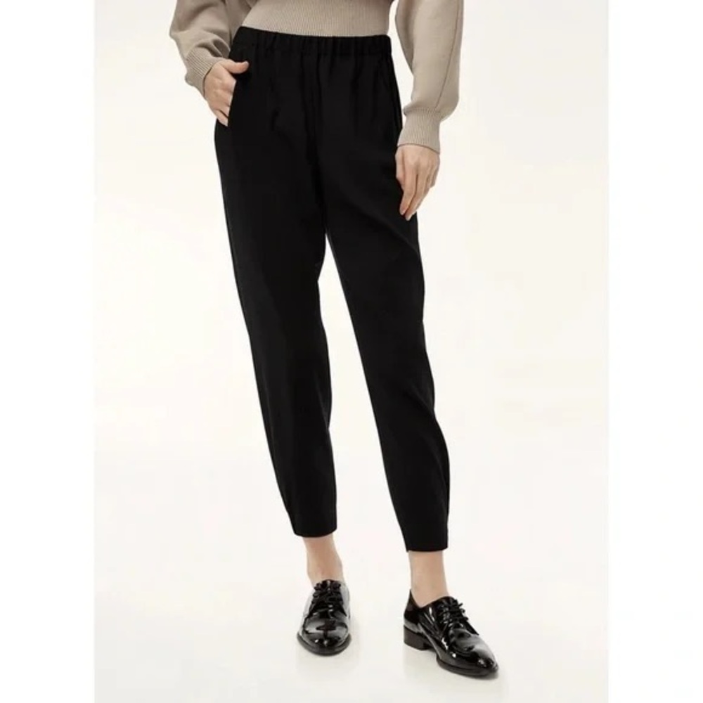 Babaton Elegant Black Ankle Pants